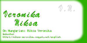 veronika miksa business card